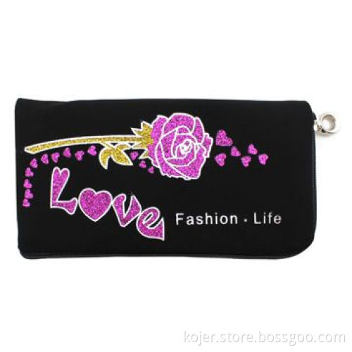 Zipper Pouch for iPhone 4, with Lanyard, Made of Velvet, Comes in Various Beautiful Patterns